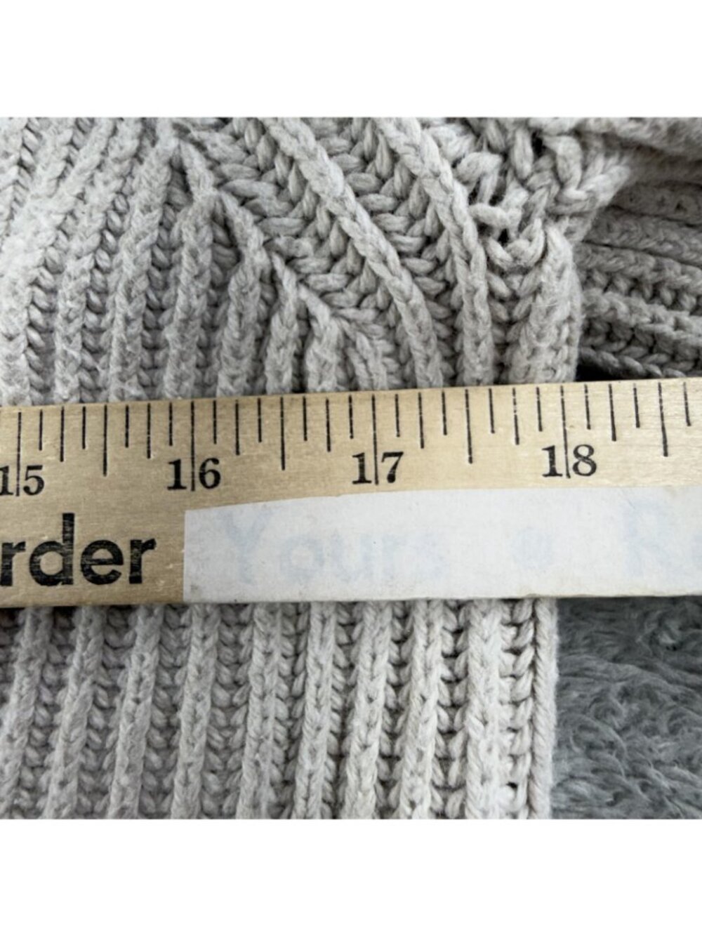 Abercrombie & Fitch Cardigan Sweater Womens XS Beige V Neck Button Chunky Knit - Picture 11 of 14